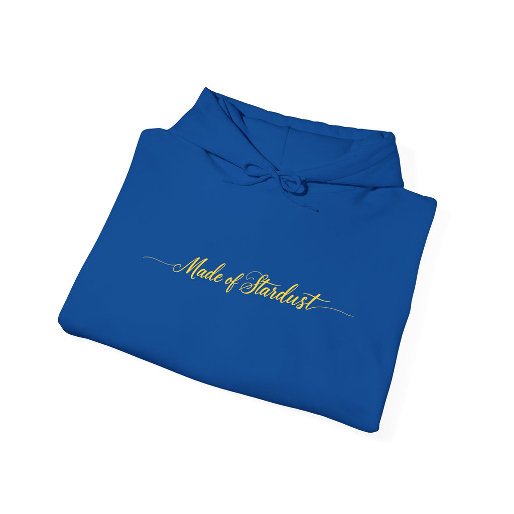 Made of Stardust Hoodie – Gold Script Cosmic Sweatshirt