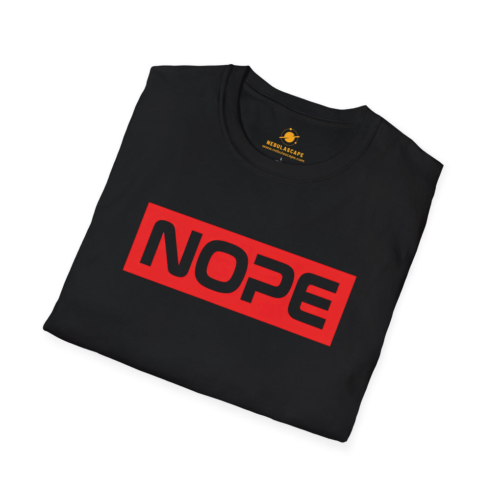 NOPE Graphic T-Shirt — Bold Red Box Logo Tee