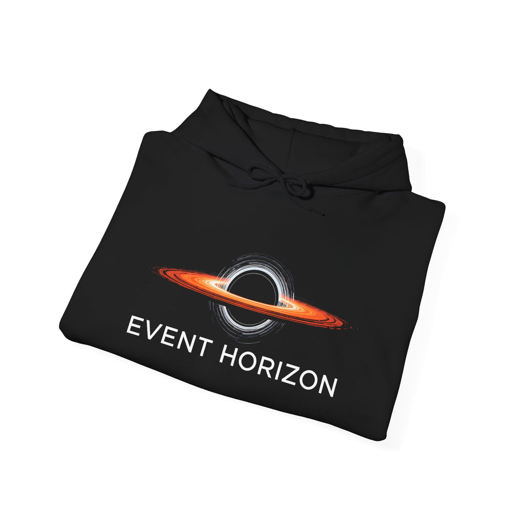 Event Horizon Hoodie — Space Black Hole Graphic Sweatshirt