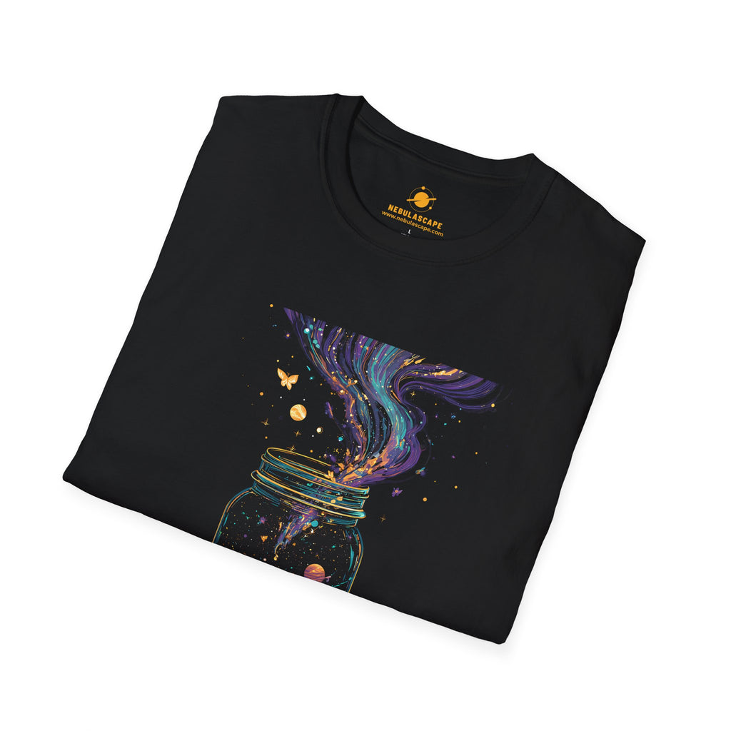 Galaxy in a Jar T-Shirt — Cosmic Night Sky Mason Jar Tee