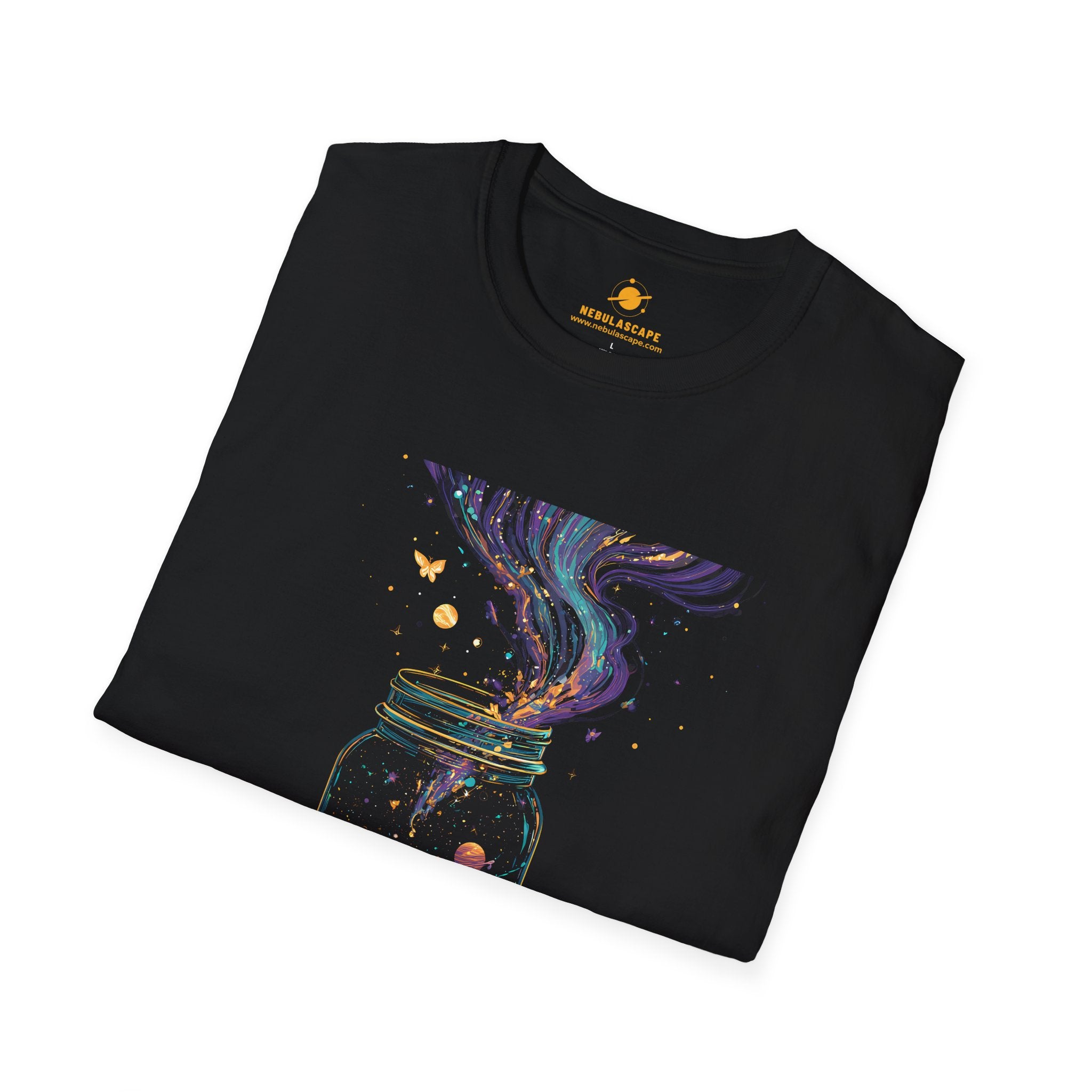 Galaxy in a Jar T-Shirt — Cosmic Night Sky Mason Jar Tee