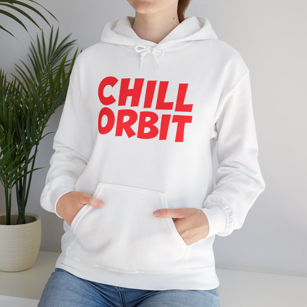 Chill Orbit Hoodie — Retro Bold Graphic Pullover