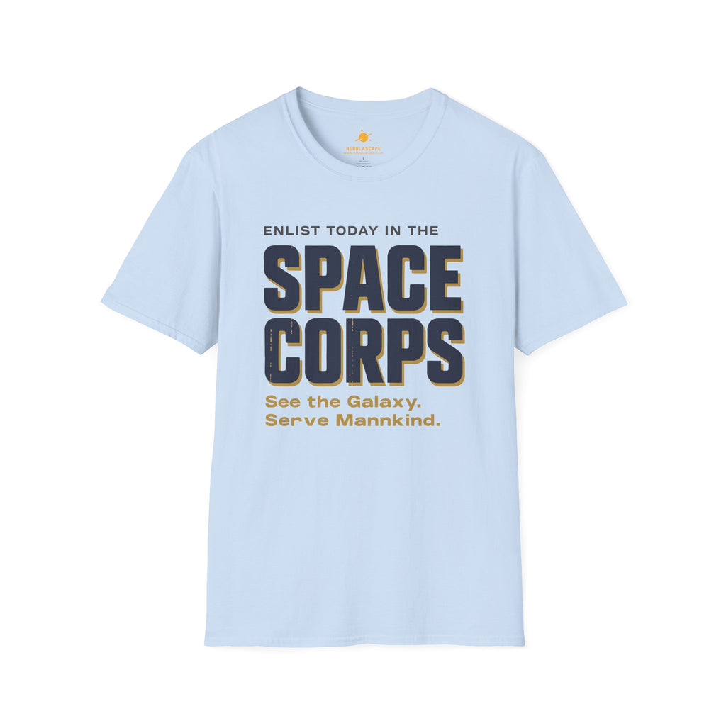 Space Corps T-Shirt – “See the Galaxy, Serve Mankind” Retro Sci‑Fi Tee