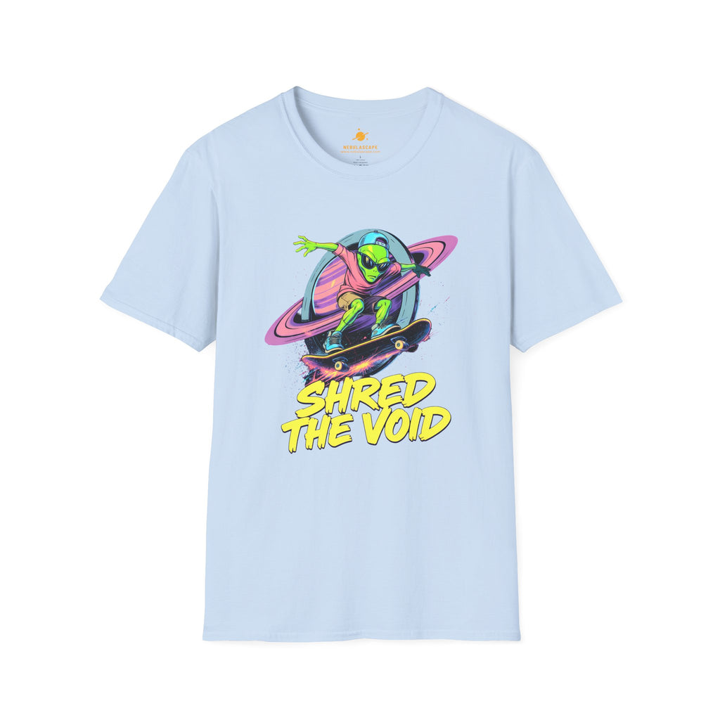 Shred The Void - Alien Skateboarder T-Shirt