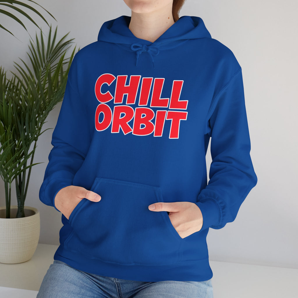 Chill Orbit Hoodie — Retro Bold Graphic Pullover