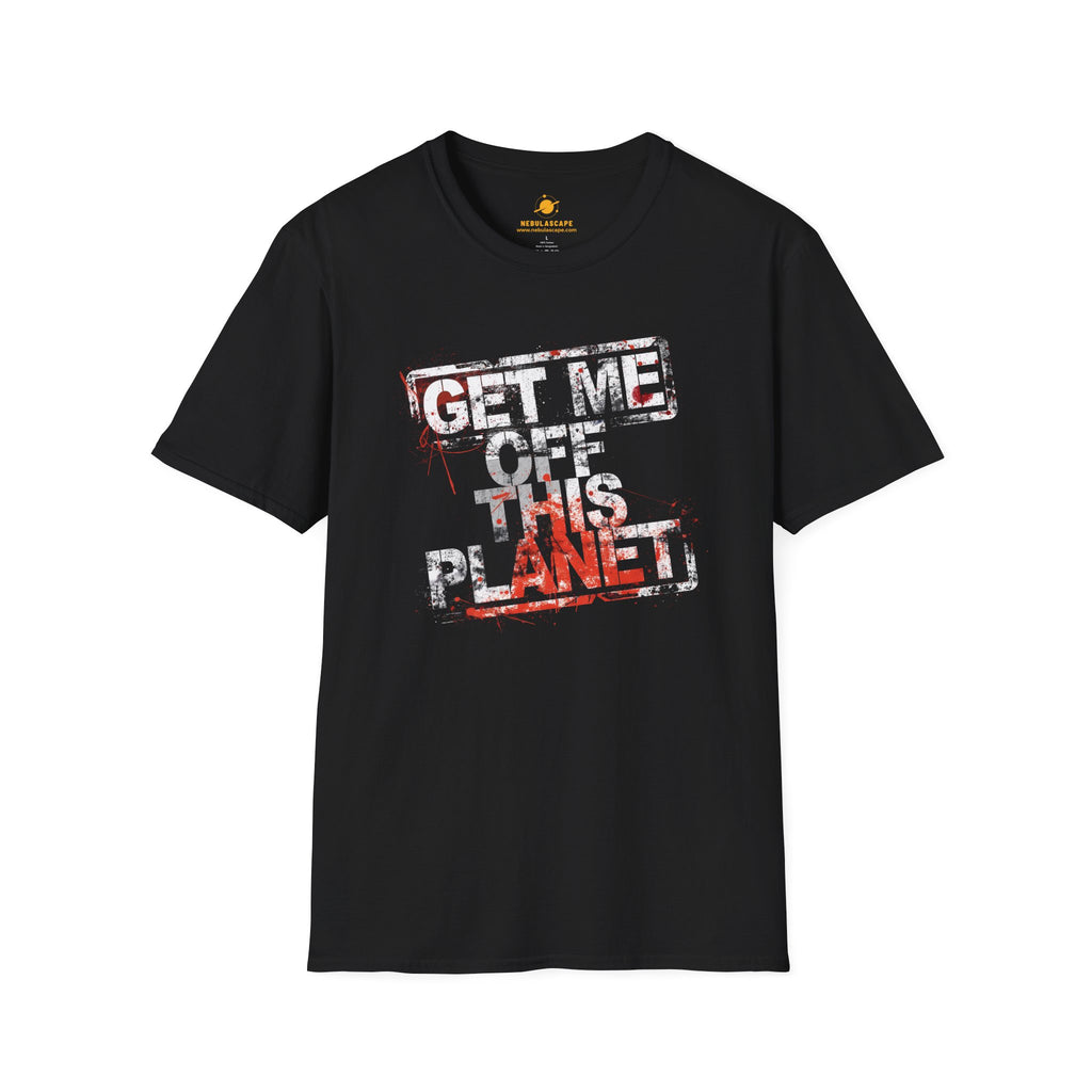 Get Me Off This Planet Graphic Tee — Distressed Sci‑Fi Statement T-Shirt