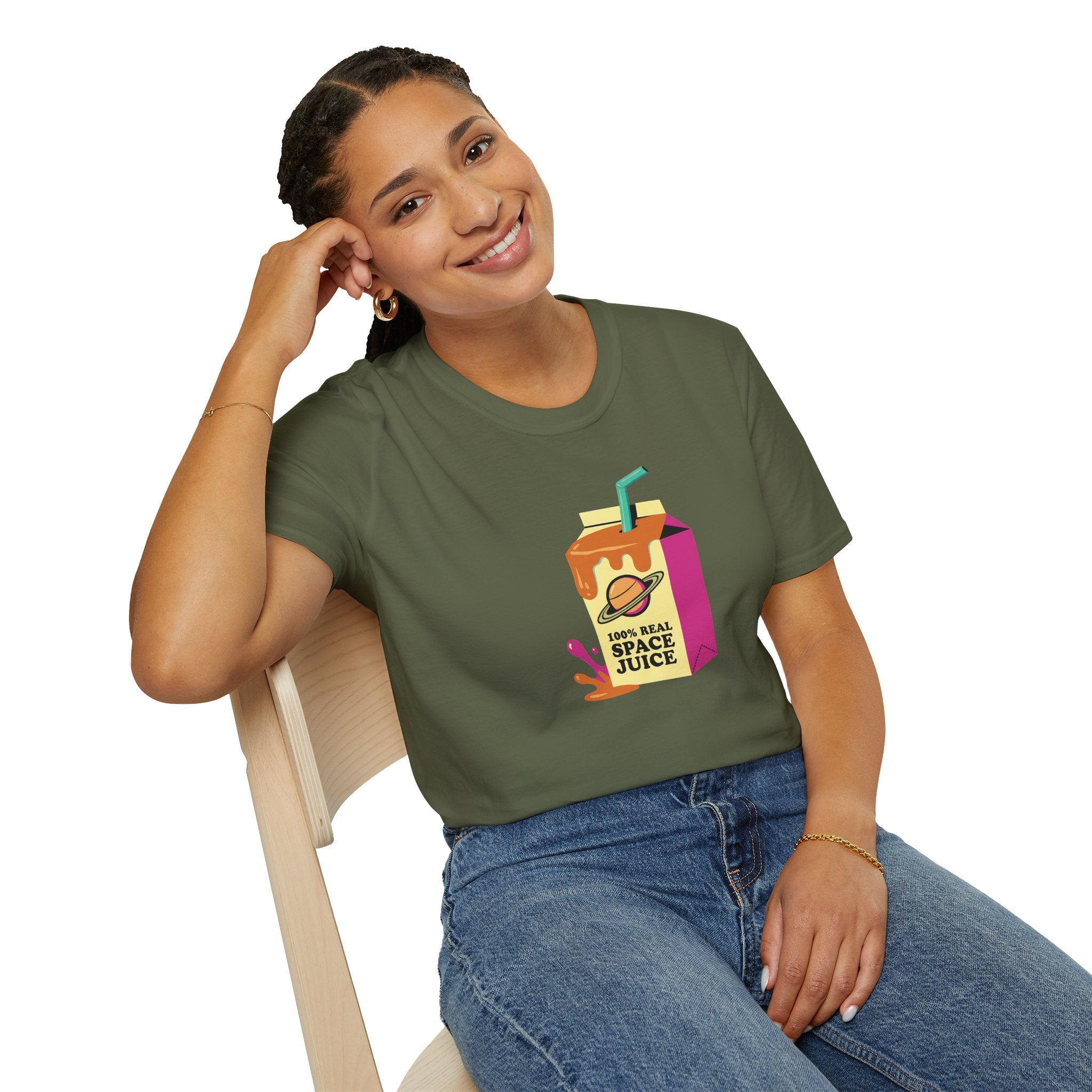 Space Juice 100% T-Shirt — Retro Space Graphic Tee