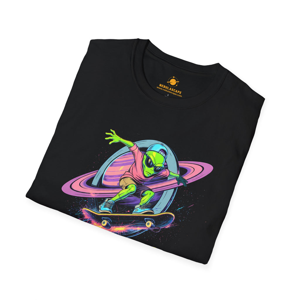 Shred The Void - Alien Skateboarder T-Shirt