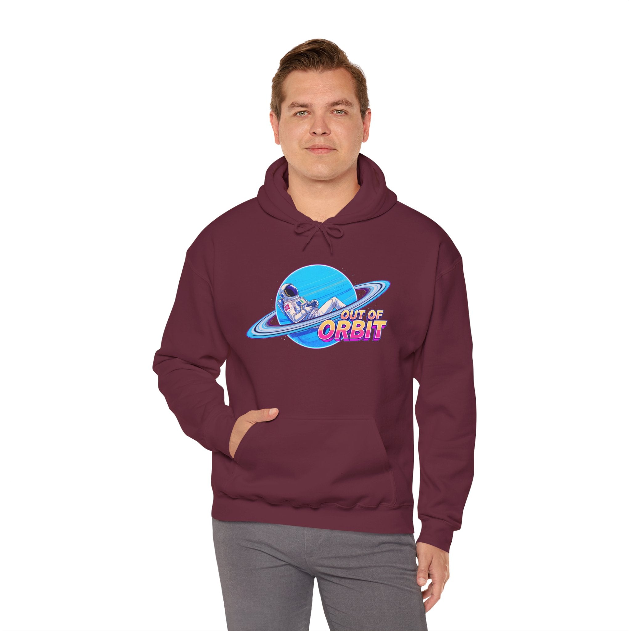 Out of Orbit Astronaut Hoodie – Retro Space Graphic Sweatshirt