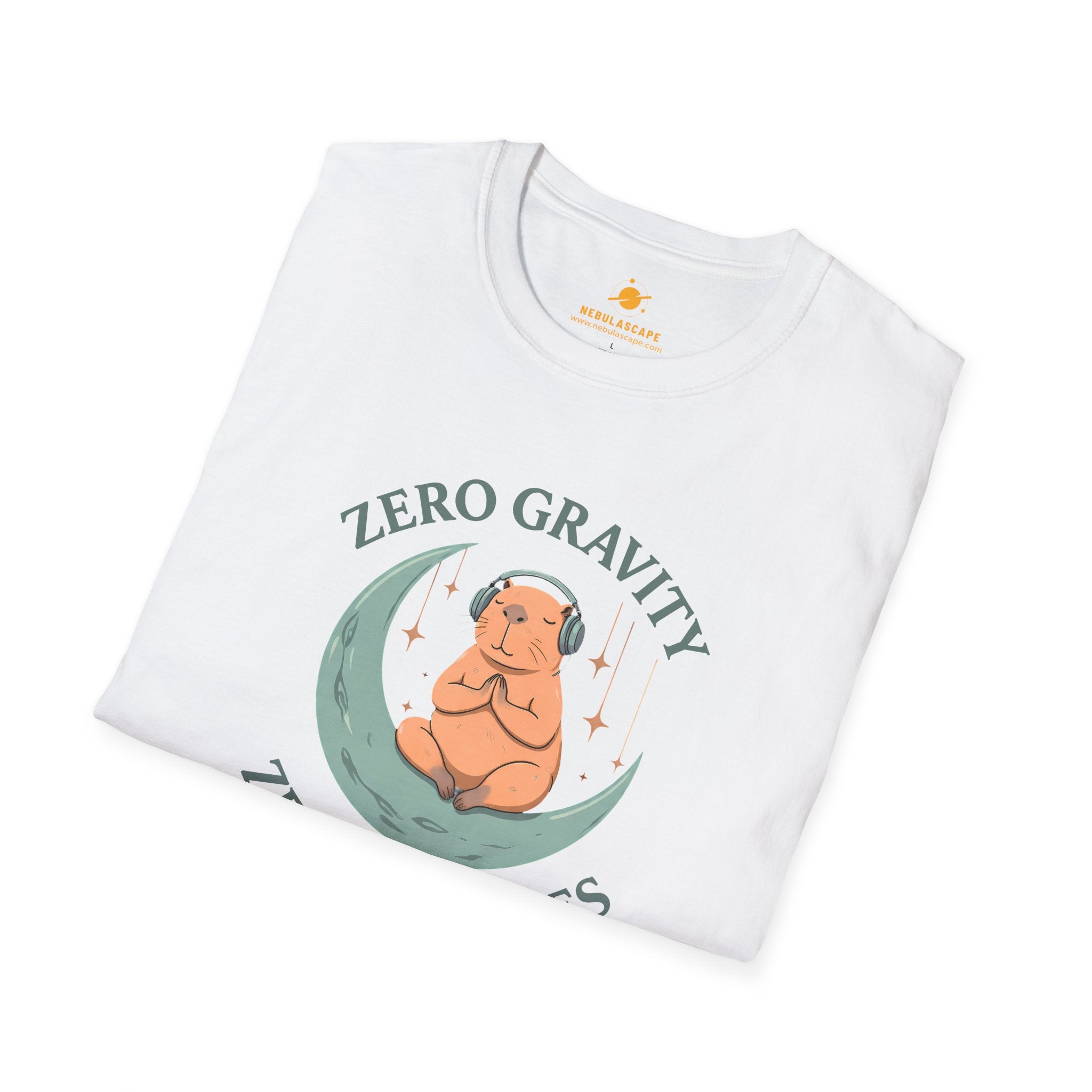 Zero Gravity, Zero Worries Meditating T-Shirt