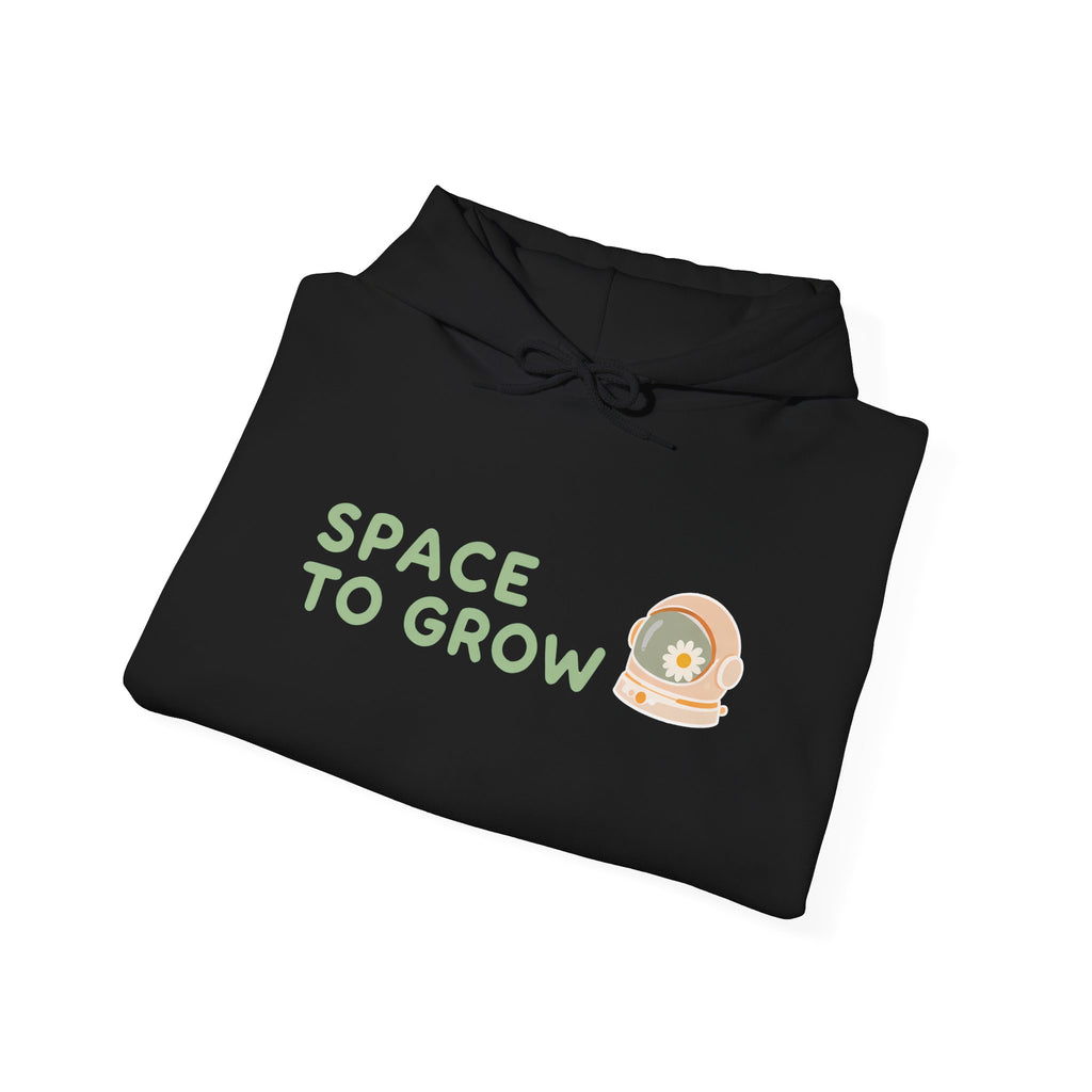 Space to Grow Hoodie — Cute Plant Astronaut Graphic Hoodie