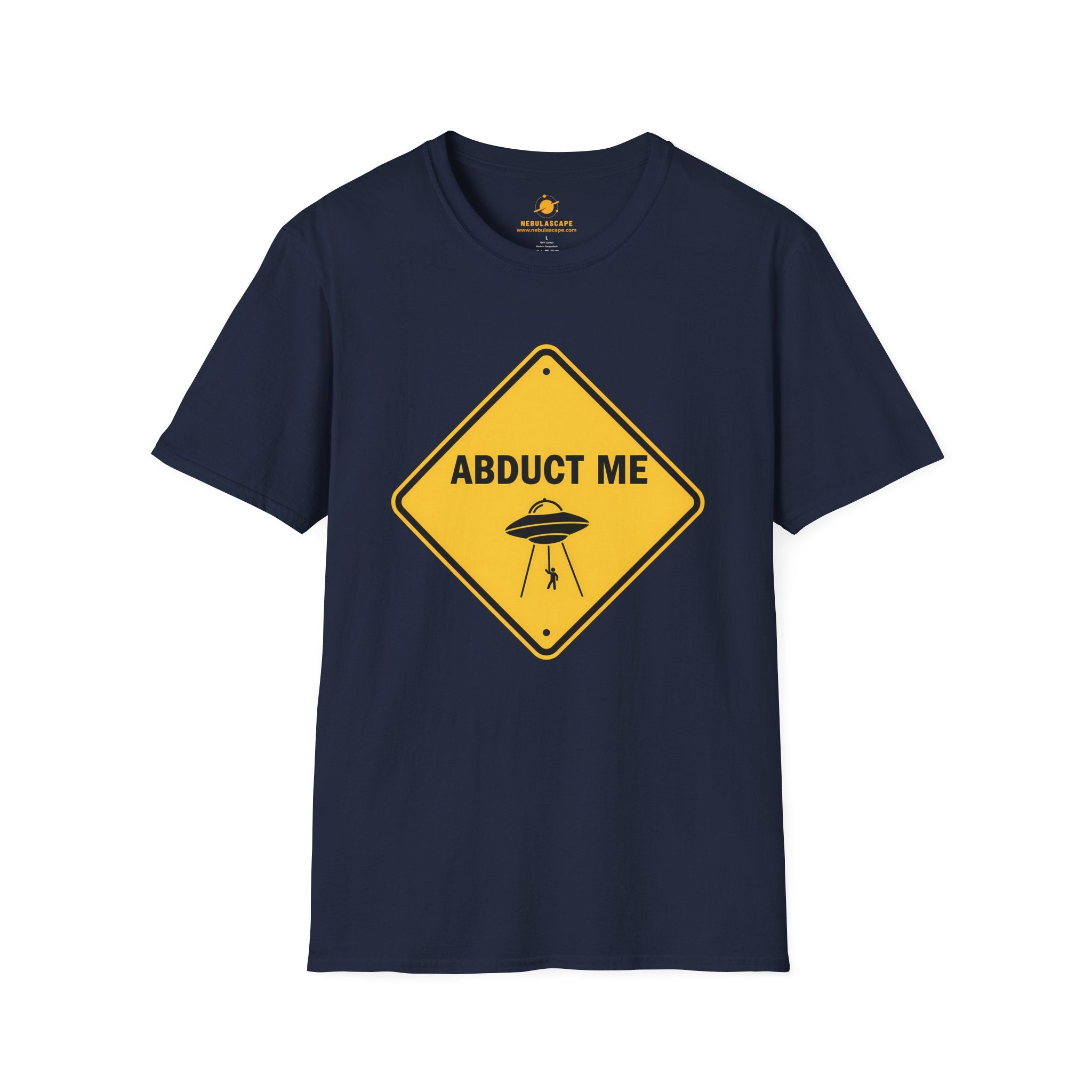 Abduct Me UFO T-Shirt — Funny Alien Road Sign Graphic Tee