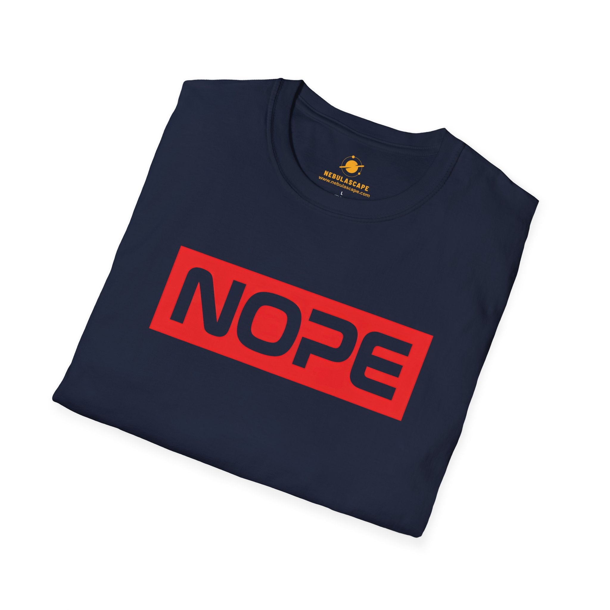 NOPE Graphic T-Shirt — Bold Red Box Logo Tee