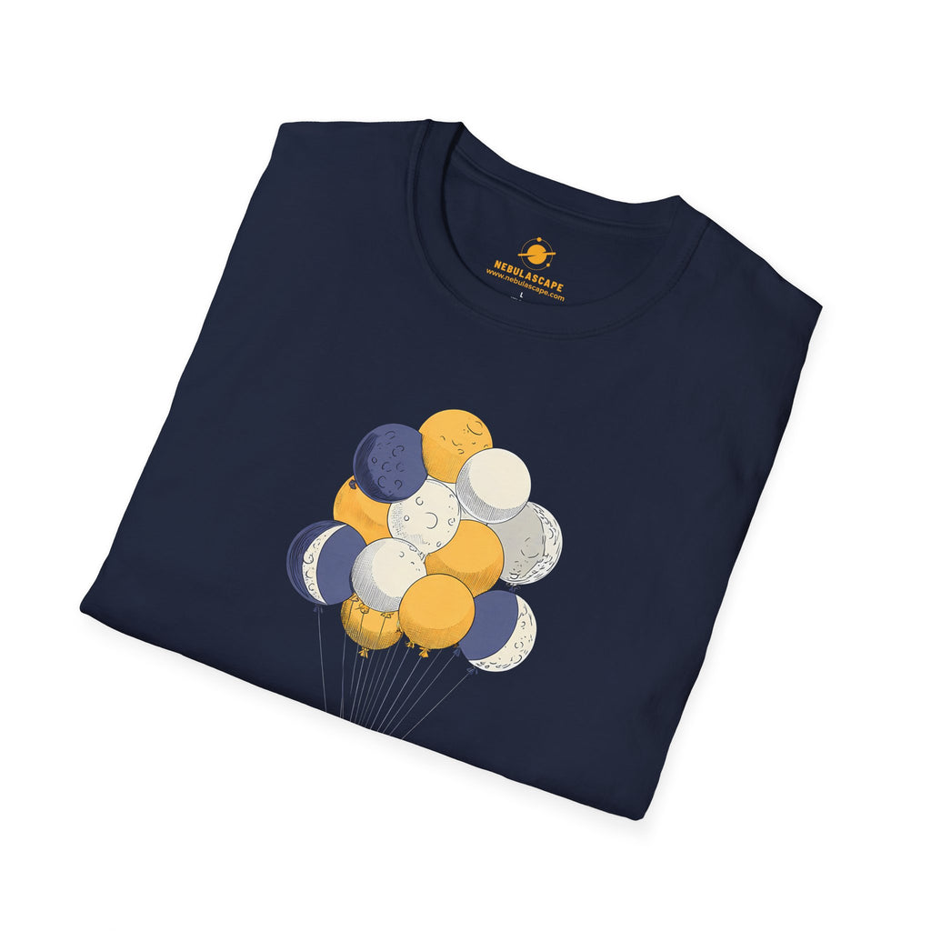 Astronaut Balloon T‑Shirt — Floating Space Explorer Graphic Tee