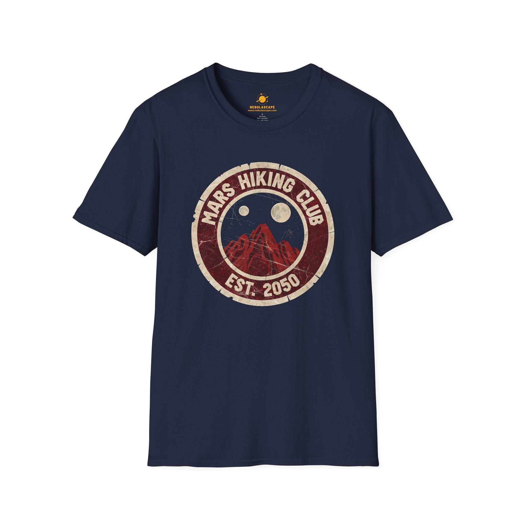 Mars Hiking Club T-Shirt — Vintage Space Exploration Tee (Est. 2050)