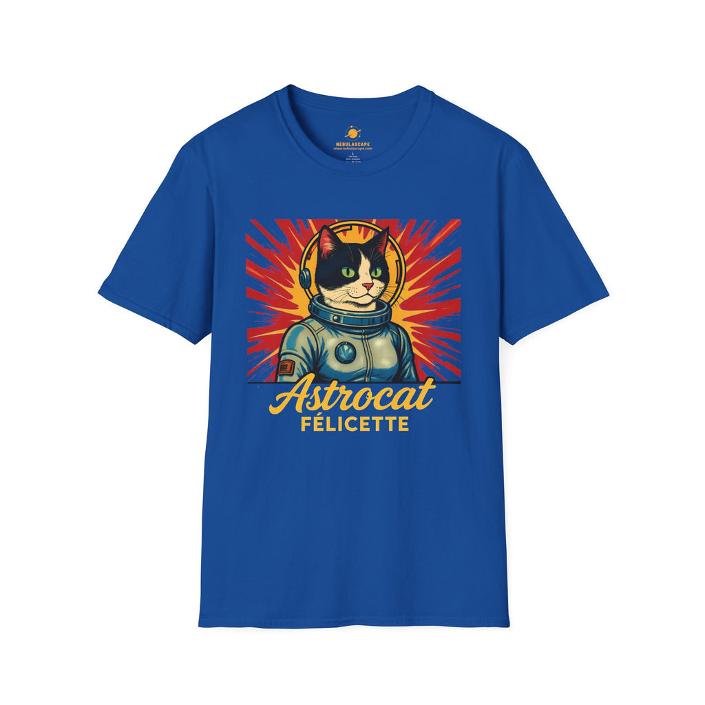 Astrocat Felicette T-Shirt — Retro Space Cat Graphic Tee