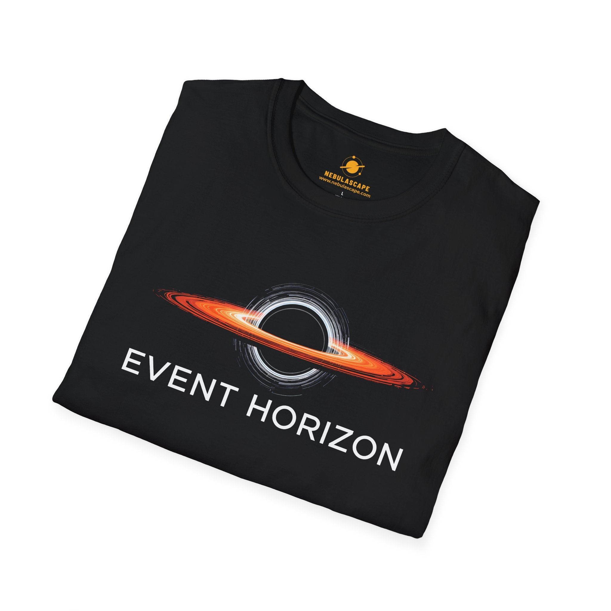 Event Horizon Black T-Shirt — Space Black Hole Graphic Tee