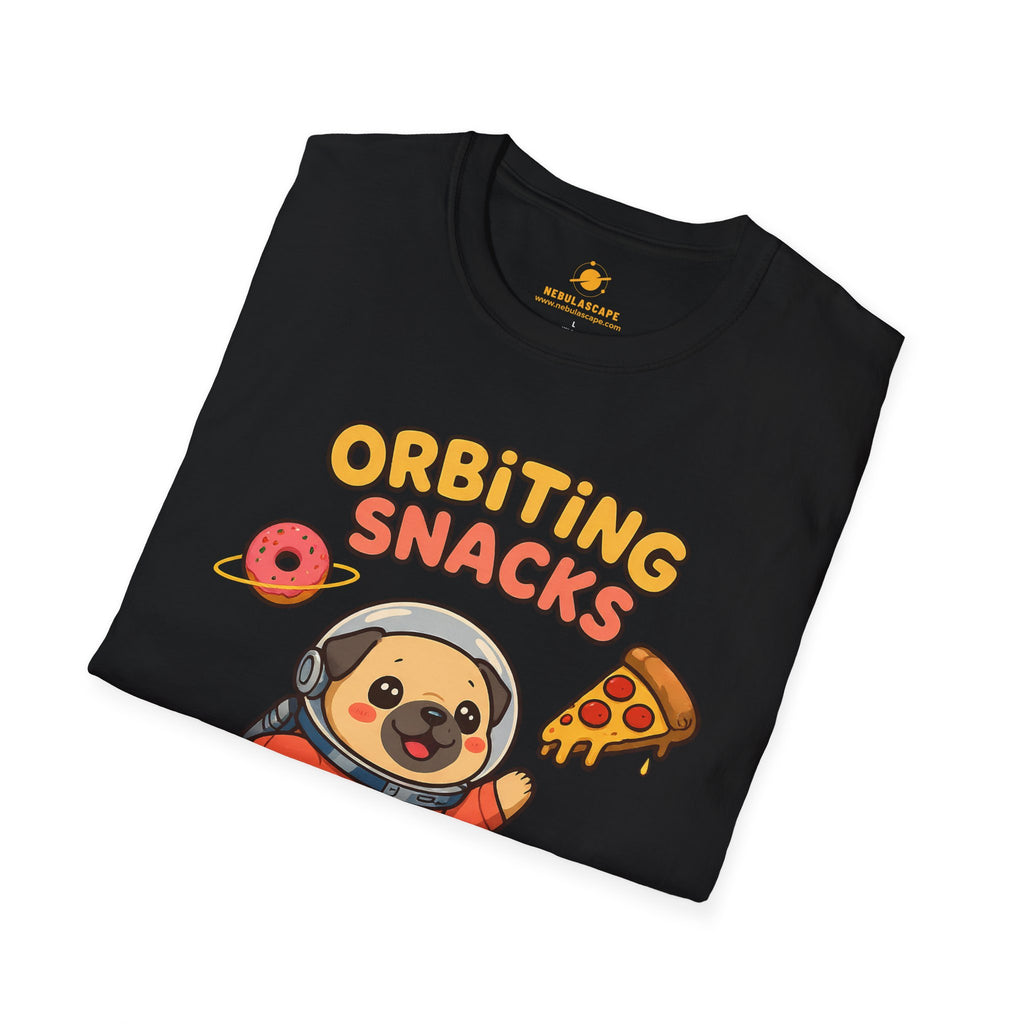 Orbiting Snacks Dog Astronaut T-Shirt