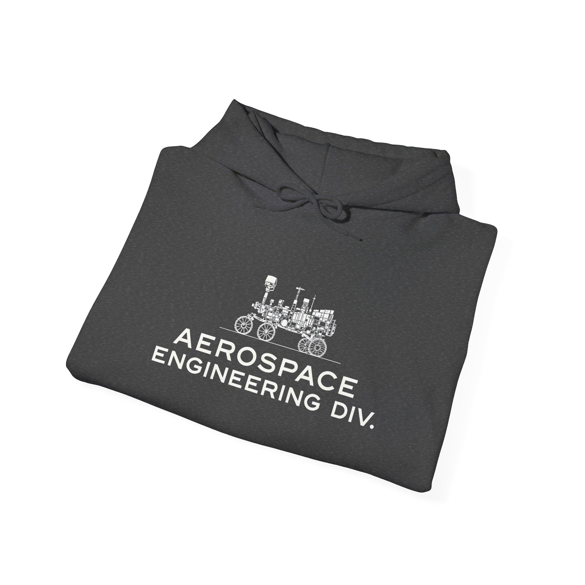 Aerospace Engineering Div. Hoodie — Vintage Rocket & Rover Tech Sweatshirt