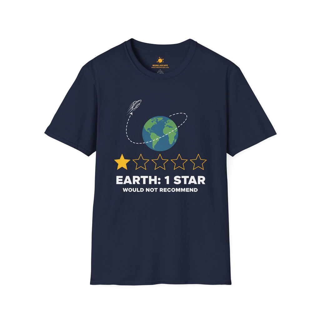 Earth: 1 Star Graphic T-Shirt — 'Would Not Recommend' Funny Eco Humor Tee