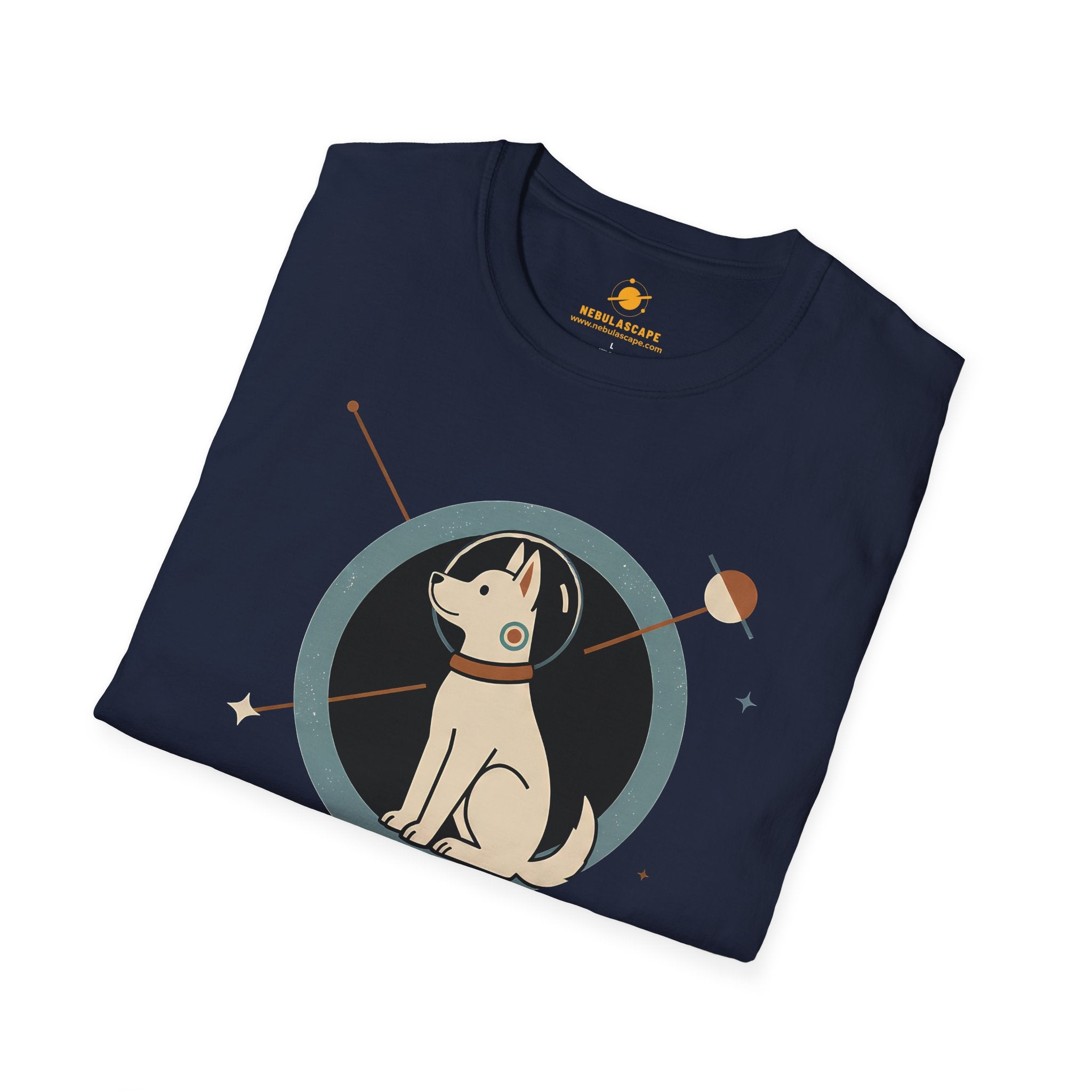 Orbital Pioneer Dog in Space T-Shirt