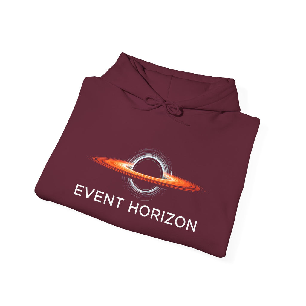 Event Horizon Hoodie — Space Black Hole Graphic Sweatshirt