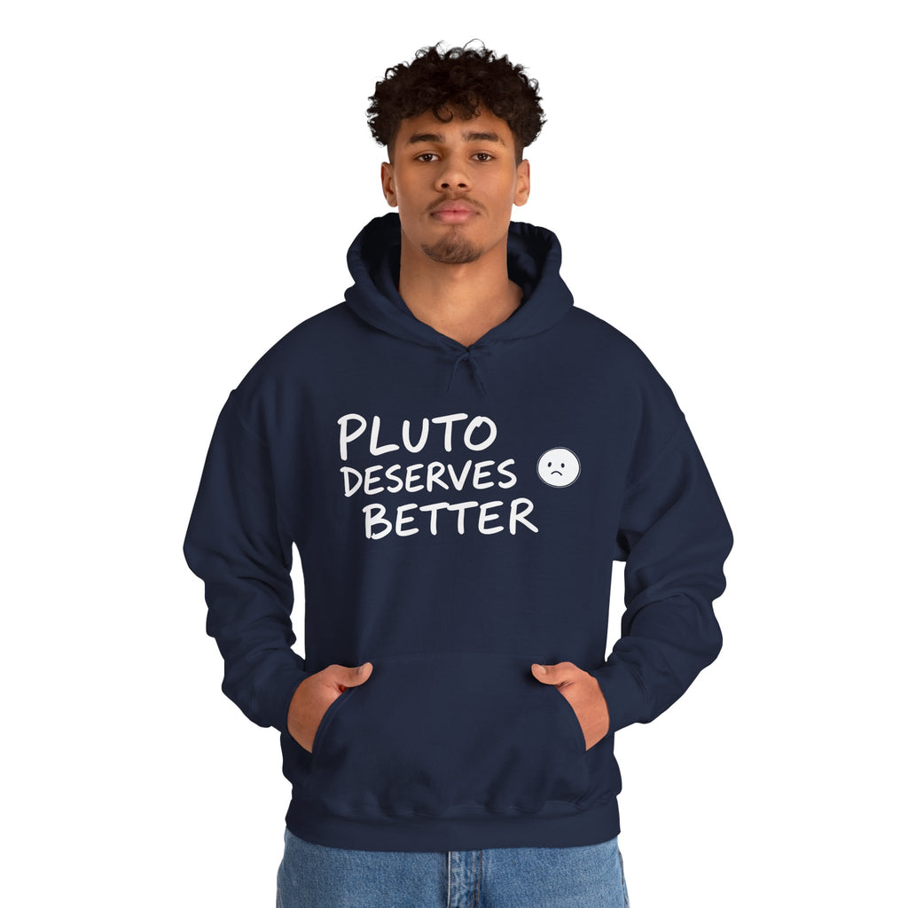 Pluto Deserves Better Hoodie – Cute Astronomy Protest Pullover