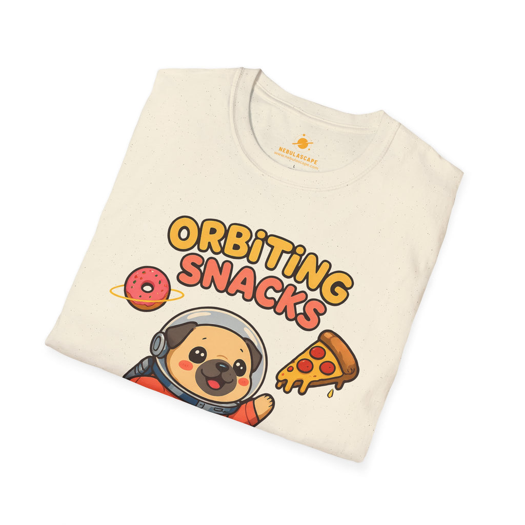 Orbiting Snacks Dog Astronaut T-Shirt