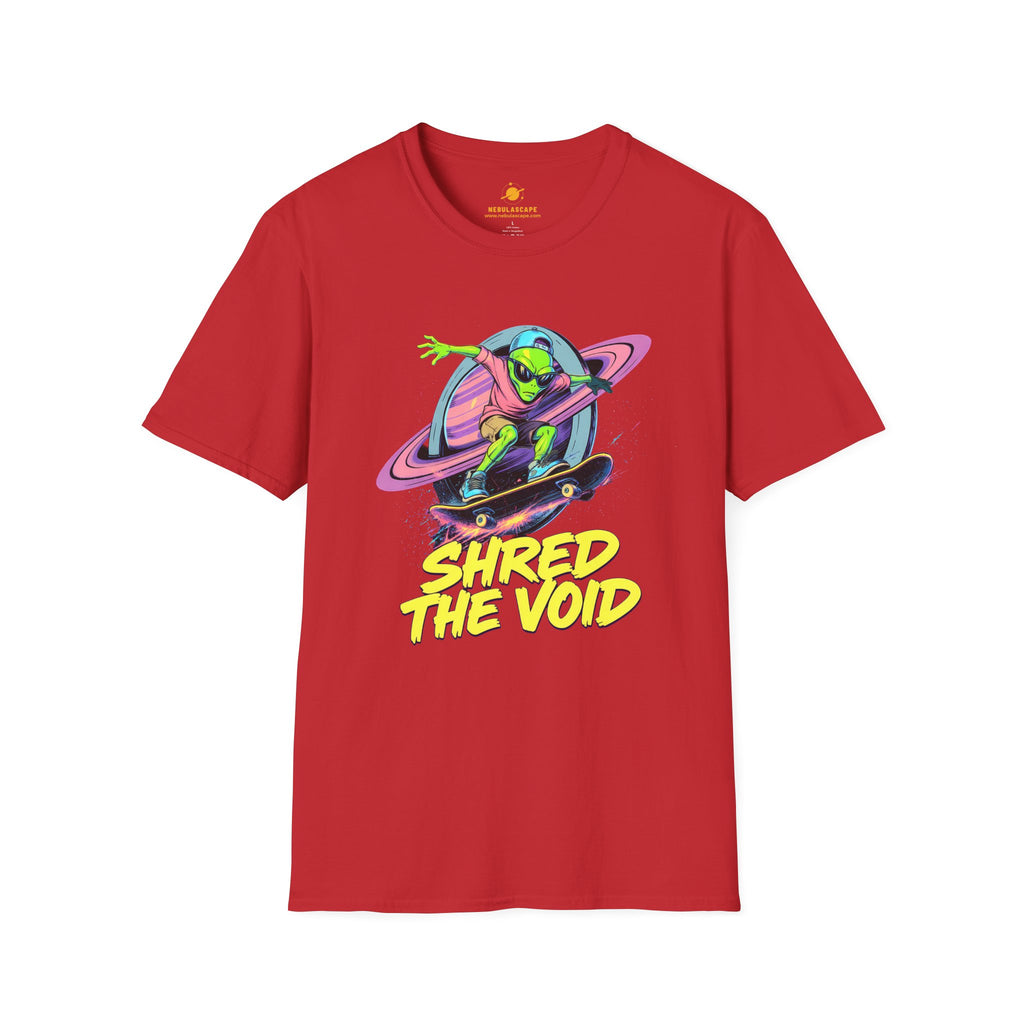 Shred The Void - Alien Skateboarder T-Shirt
