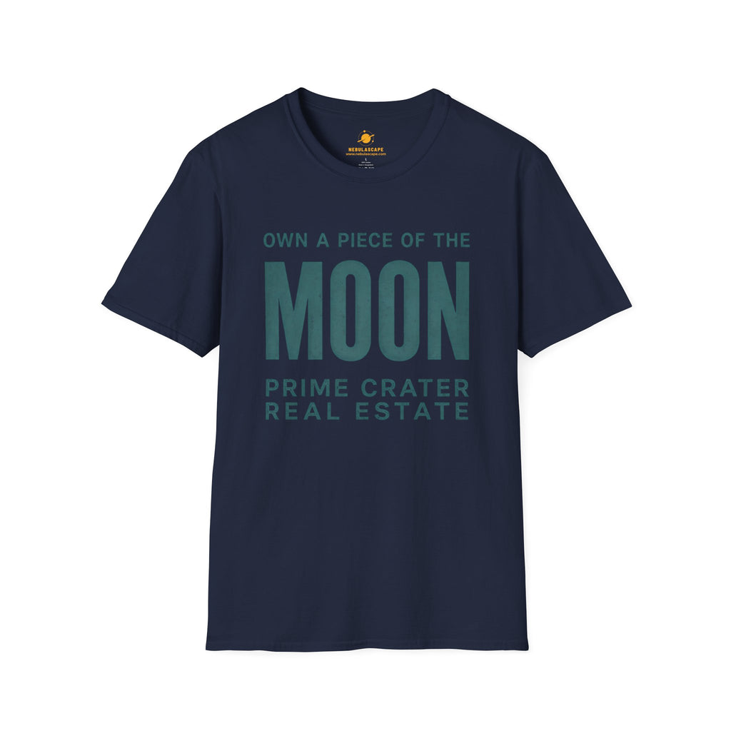 Moon Real Estate T-Shirt — "Own a Piece of the Moon" Vintage Space Tee