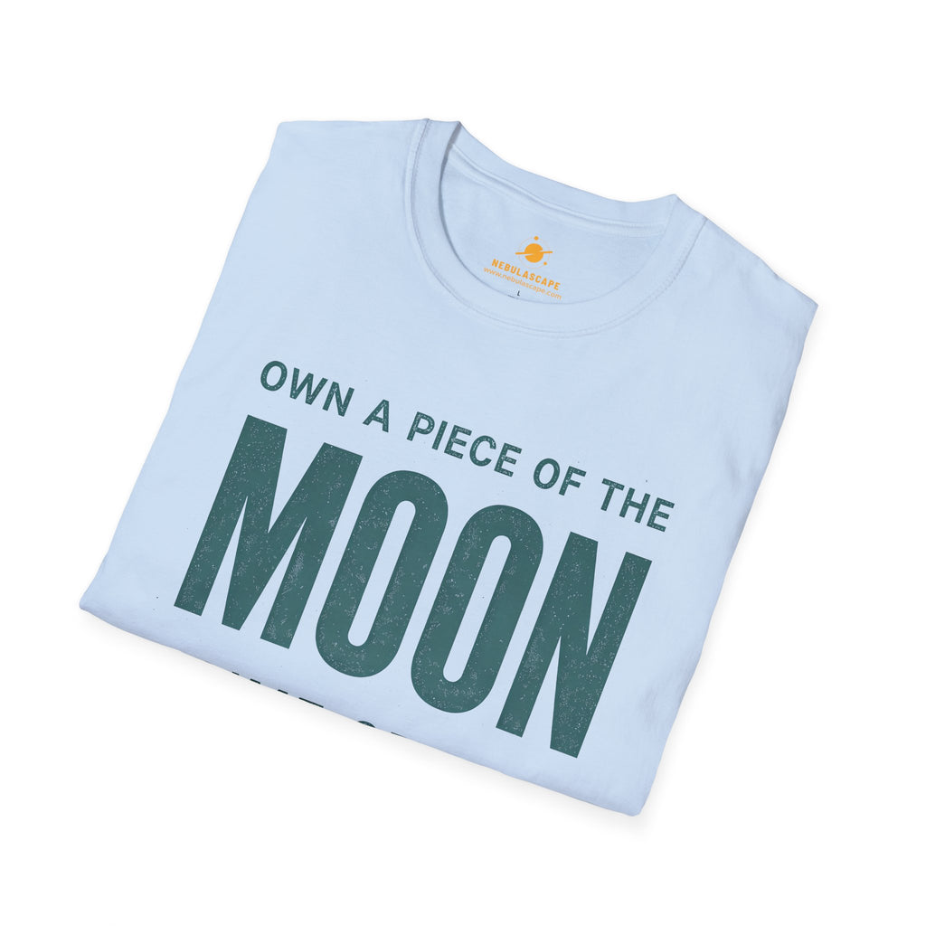 Moon Real Estate T-Shirt — "Own a Piece of the Moon" Vintage Space Tee