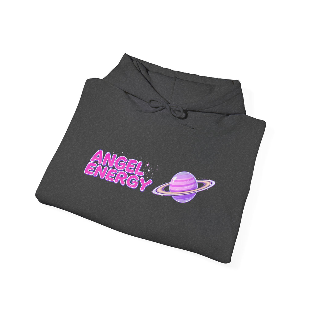 Angel Energy Hoodie — Pastel Planet Graphic Hooded Sweatshirt
