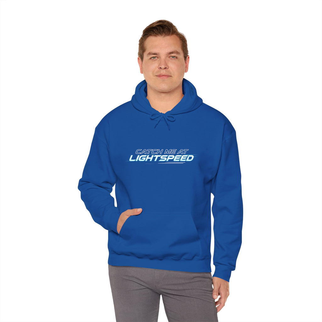Lightspeed Graphic Hoodie — "Dayton Was Not Lightspeed" Retro Sci‑Fi Pullover