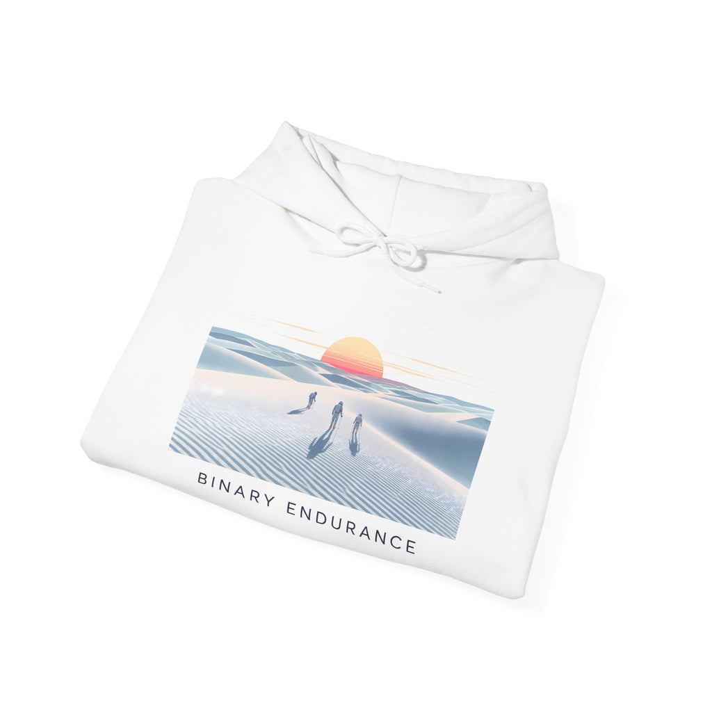 Hoodie — Binary Endurance Desert Sunrise Graphic