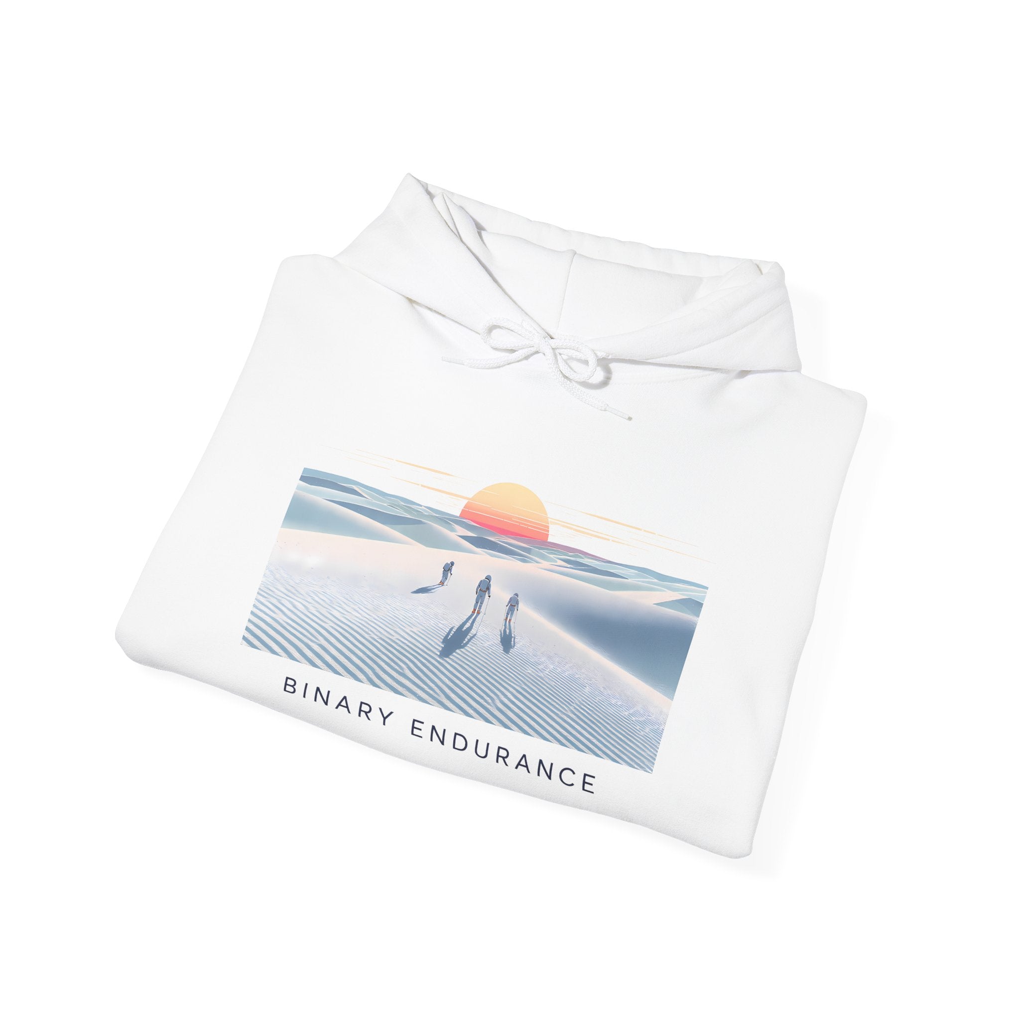 Hoodie — Binary Endurance Desert Sunrise Graphic