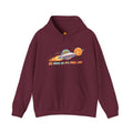 Pizza UFO Hoodie — “30 mins or it’s free...ish” Funny Space Pizza Hoodie