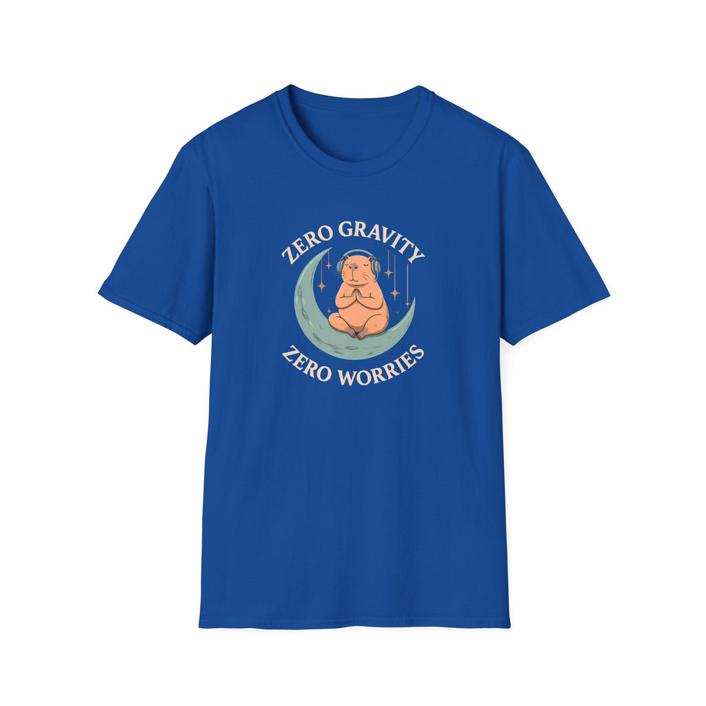 Zero Gravity, Zero Worries Meditating T-Shirt