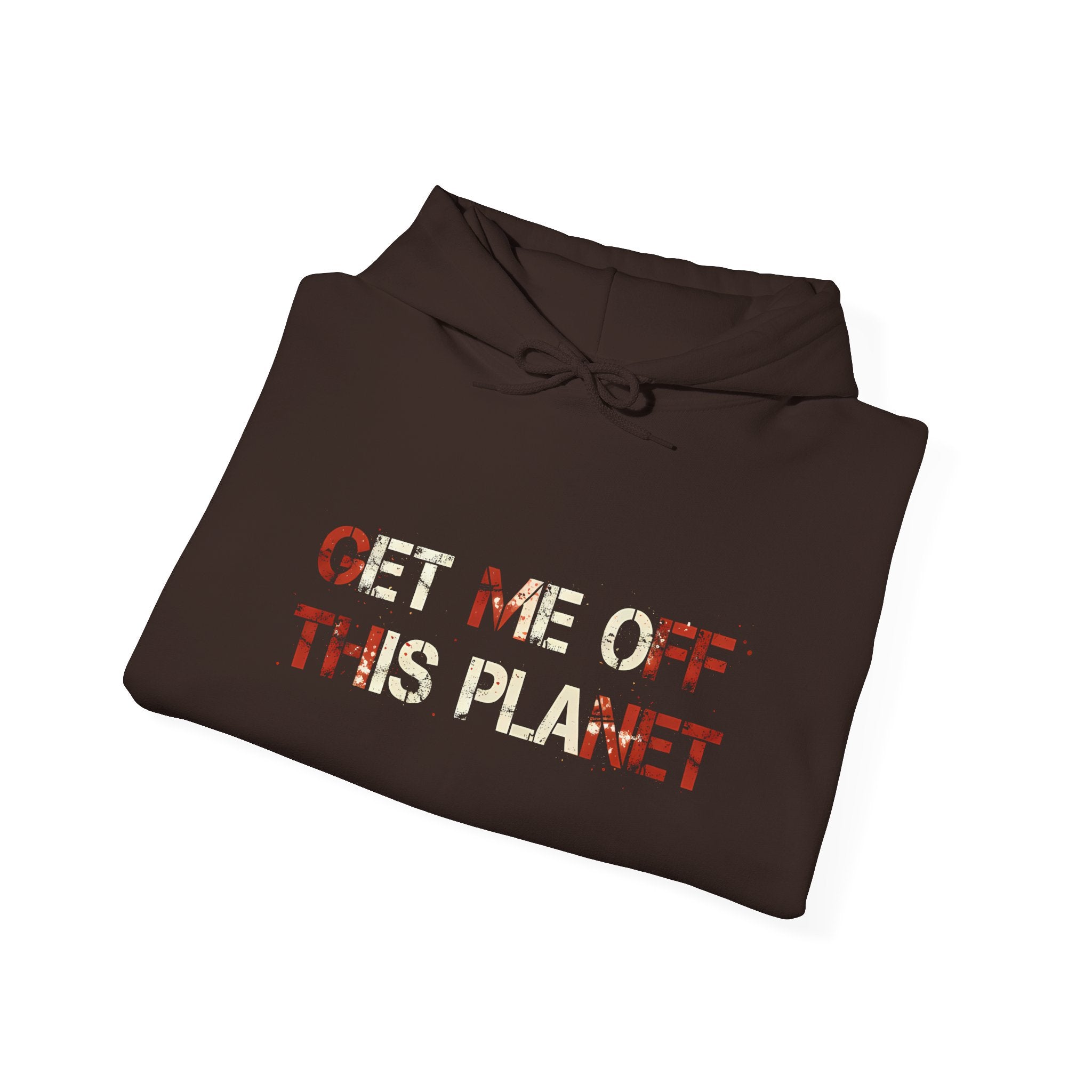 Get Me Off This Planet Hoodie — Funny Graphic Space Escape Pullover