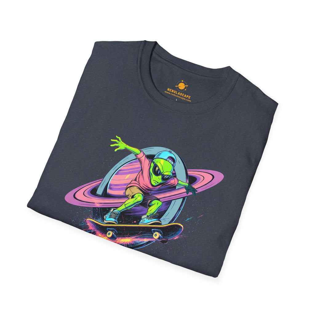 Shred The Void - Alien Skateboarder T-Shirt