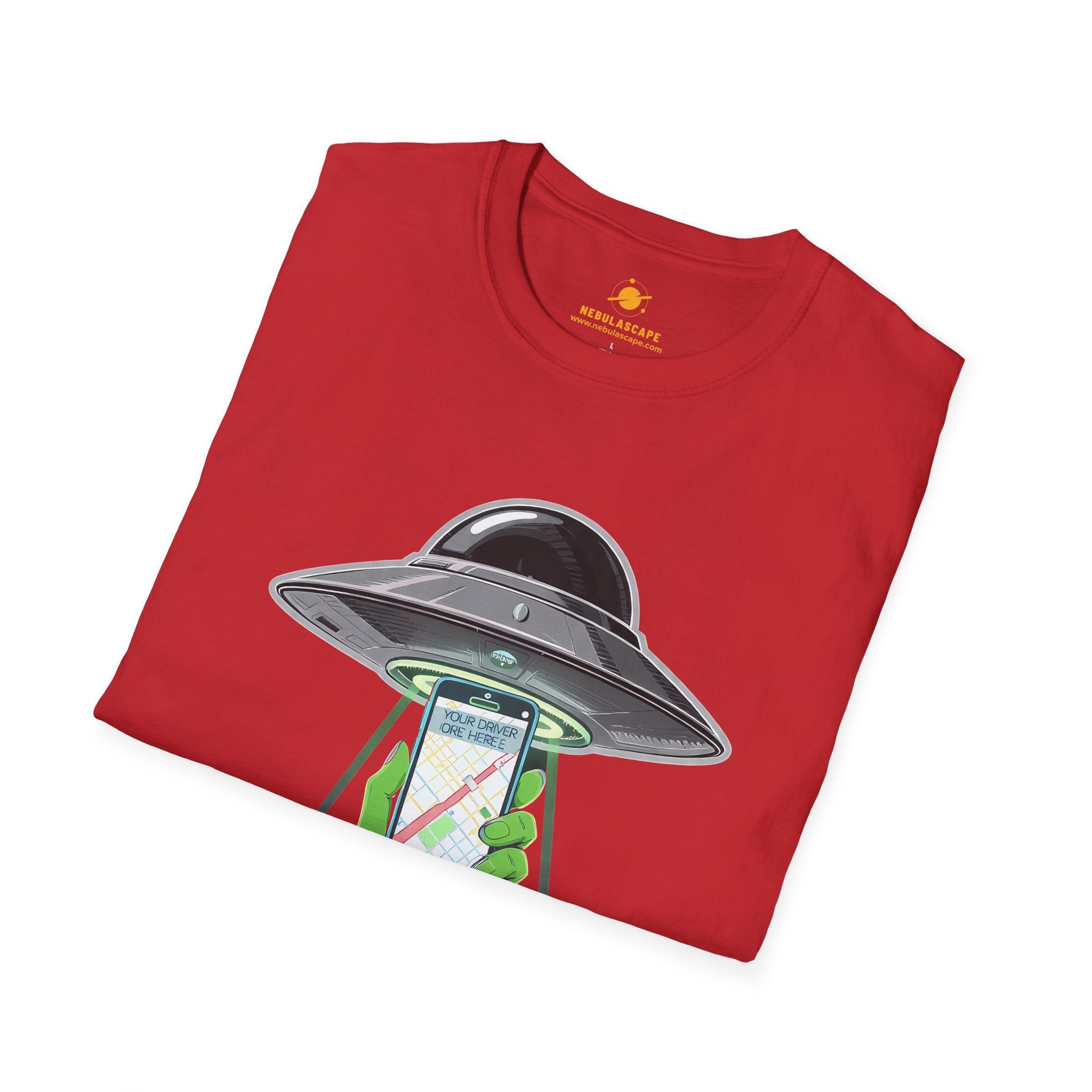 Alien Abduction Graphic Tee — "5 Star Abuction" UFO Phone Design