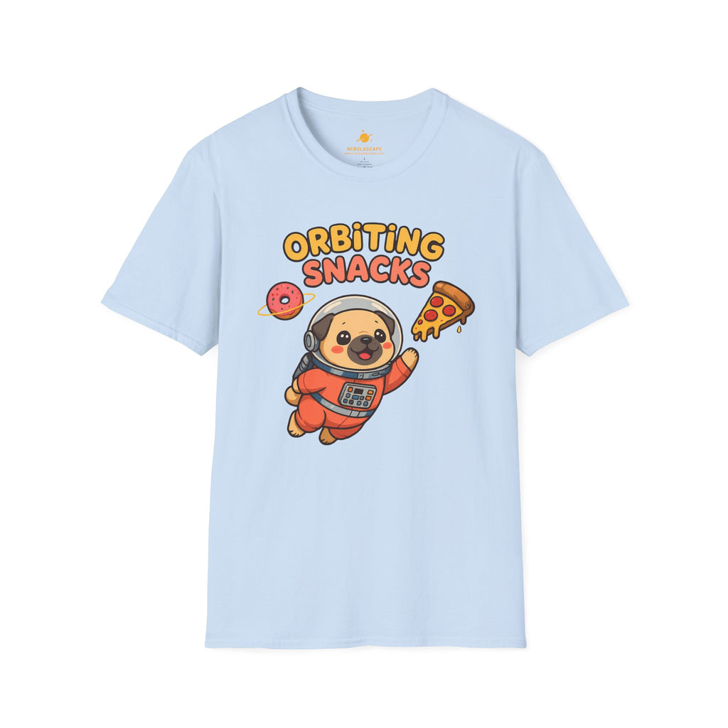 Orbiting Snacks Dog Astronaut T-Shirt
