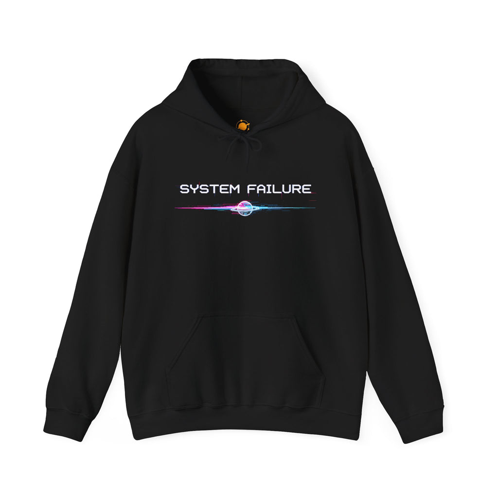System Failure Hoodie — Retro Cybercore Graphic Pullover