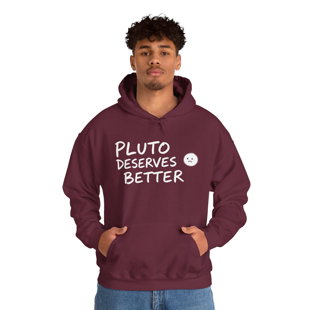Pluto Deserves Better Hoodie – Cute Astronomy Protest Pullover