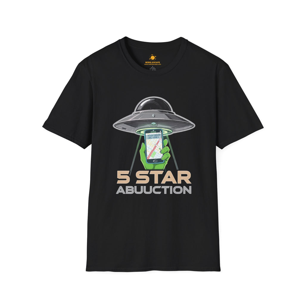 Alien Abduction Graphic Tee — "5 Star Abuction" UFO Phone Design