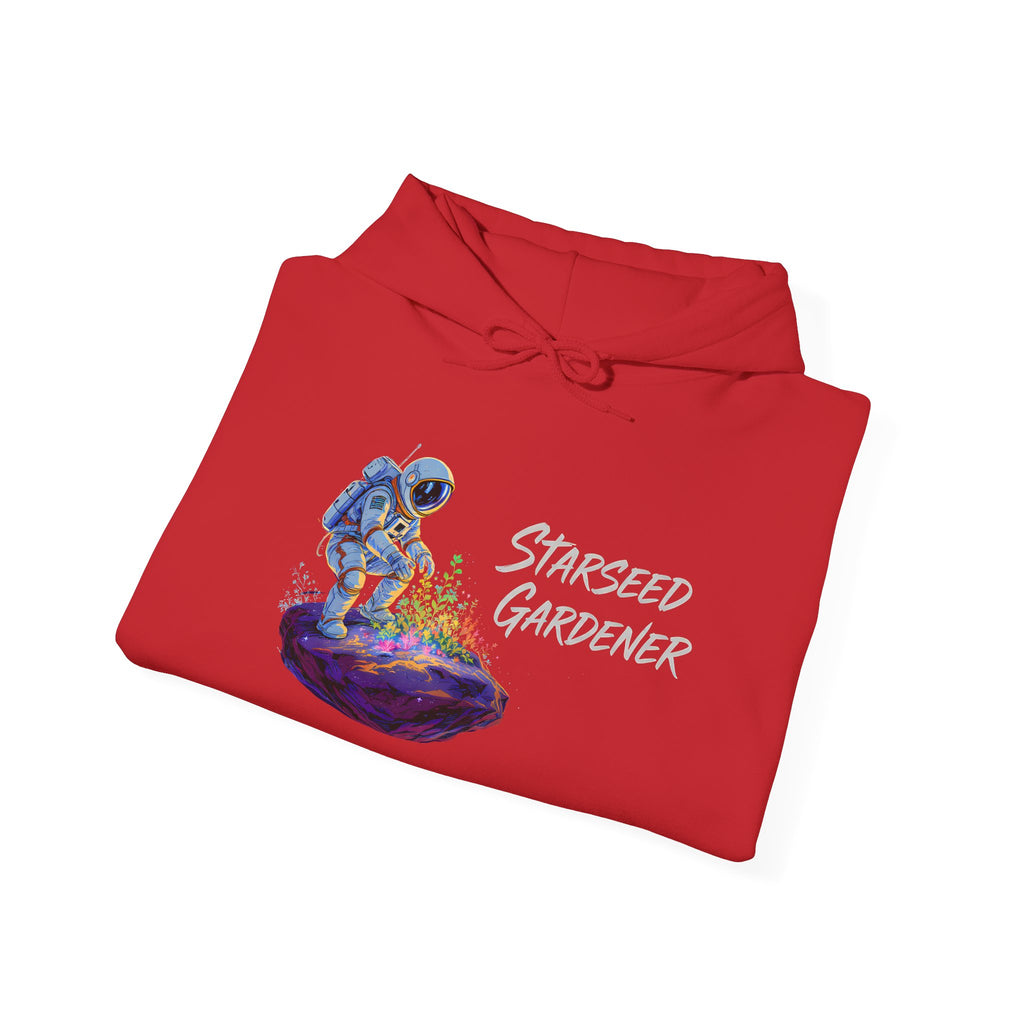 Starseed Gardener Hoodie — Astronaut Plant Lover Graphic Sweatshirt