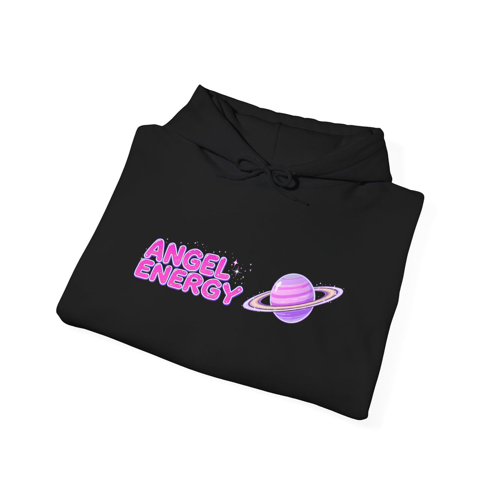 Angel Energy Hoodie — Pastel Planet Graphic Hooded Sweatshirt