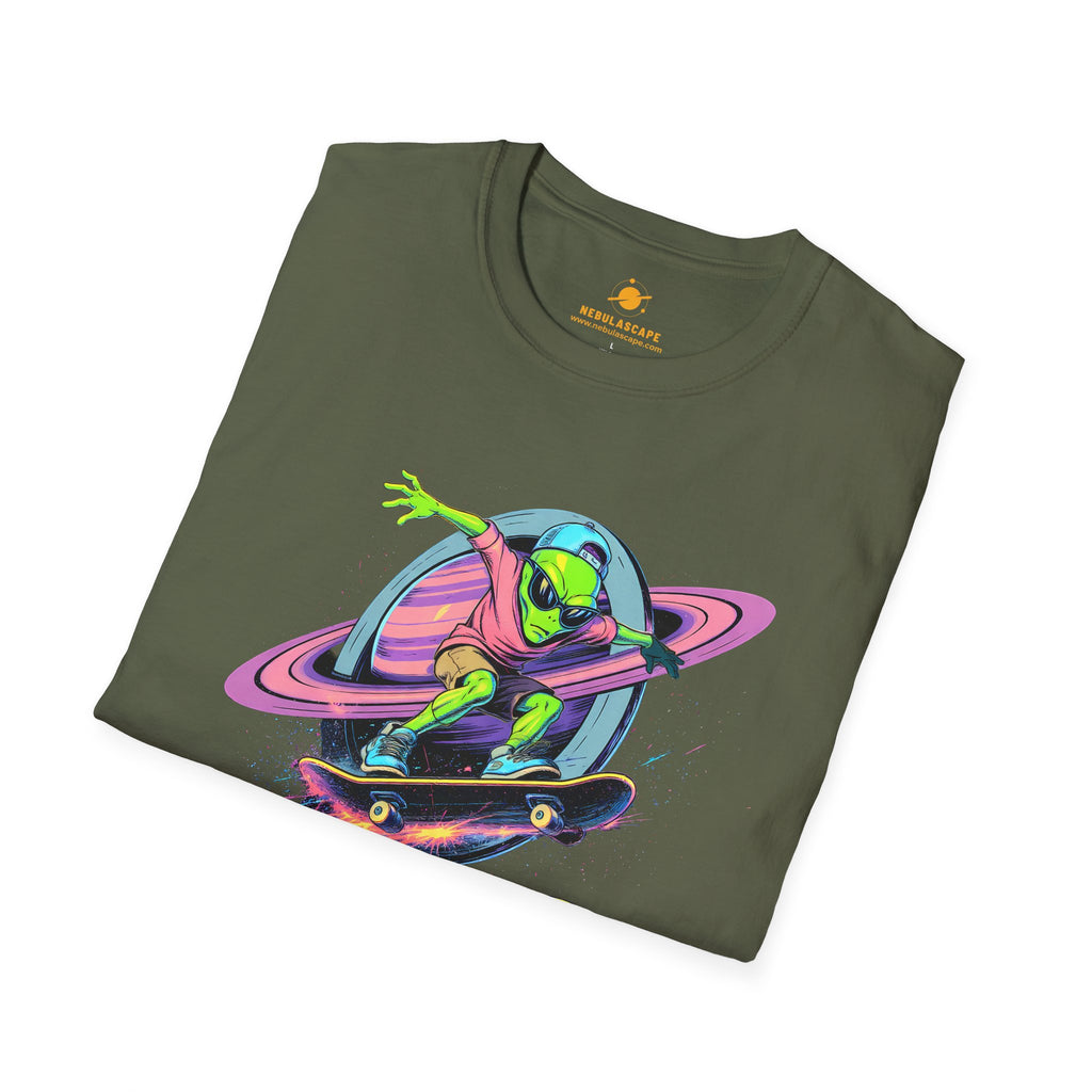 Shred The Void - Alien Skateboarder T-Shirt