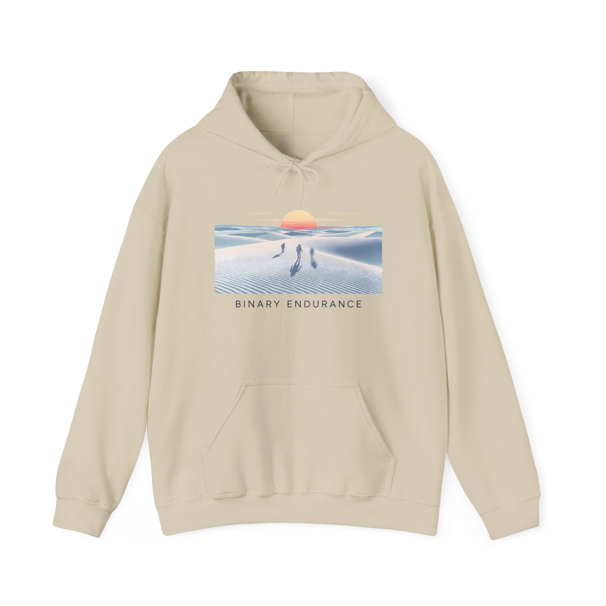 Hoodie — Binary Endurance Desert Sunrise Graphic