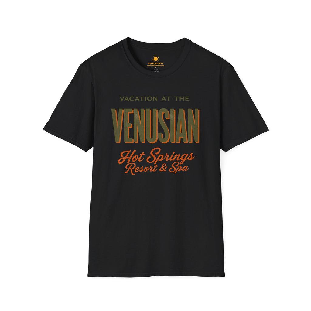 Venusian Hot Springs Resort & Spa T-Shirt — Retro Vacation Graphic Tee