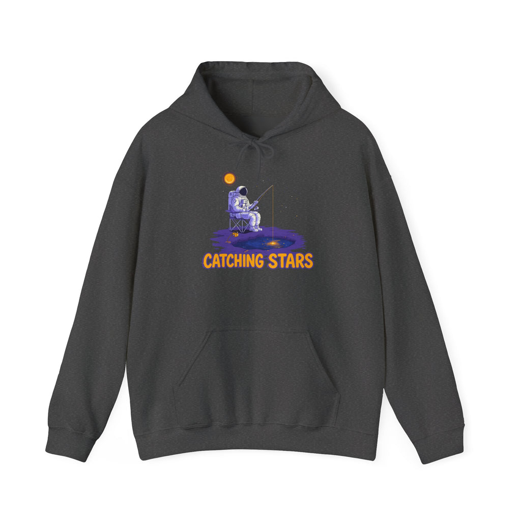 Catching Stars Hoodie — Astronaut Night Sky Graphic Sweatshirt